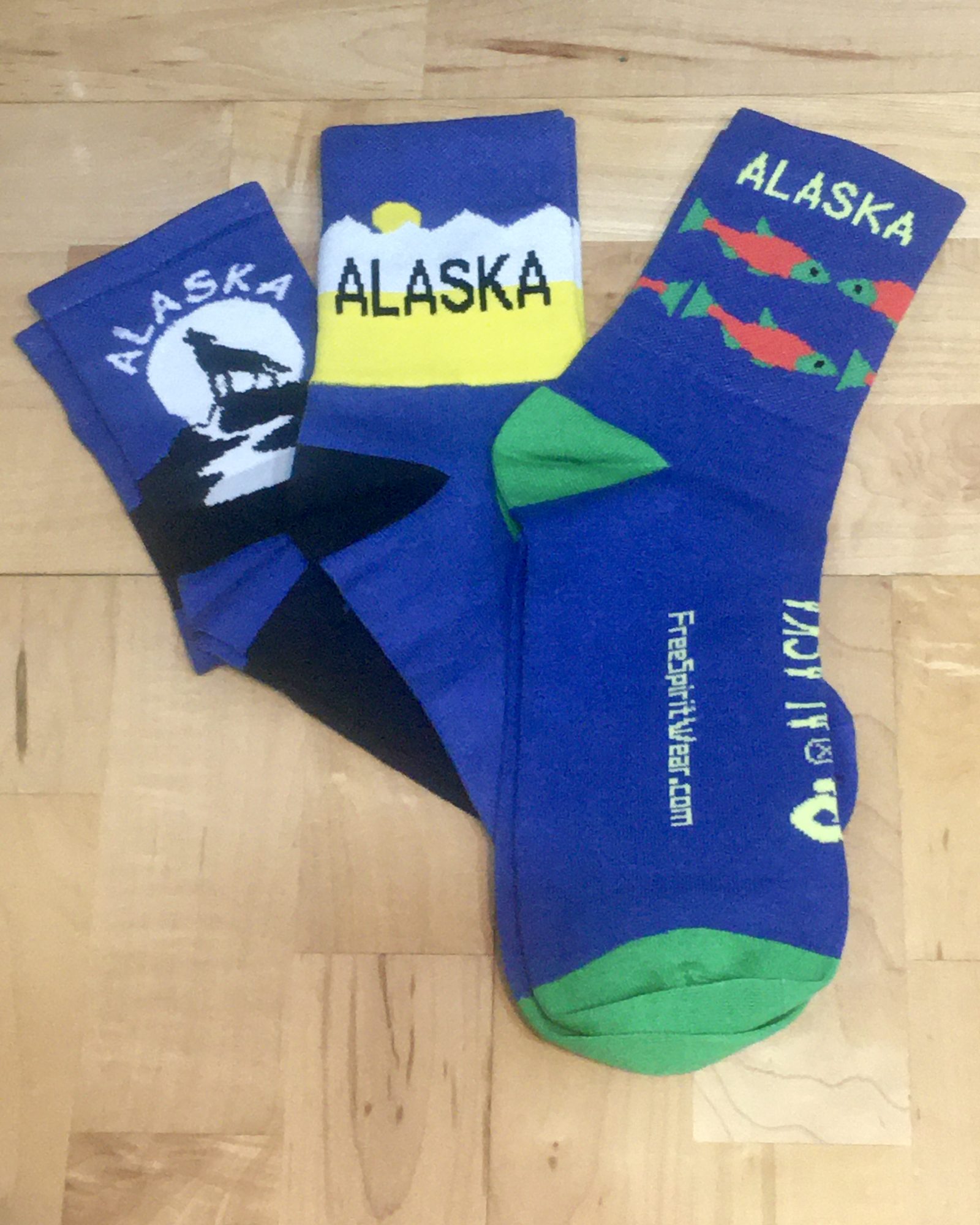 Freespirit Alaska Logo Cycling Socks