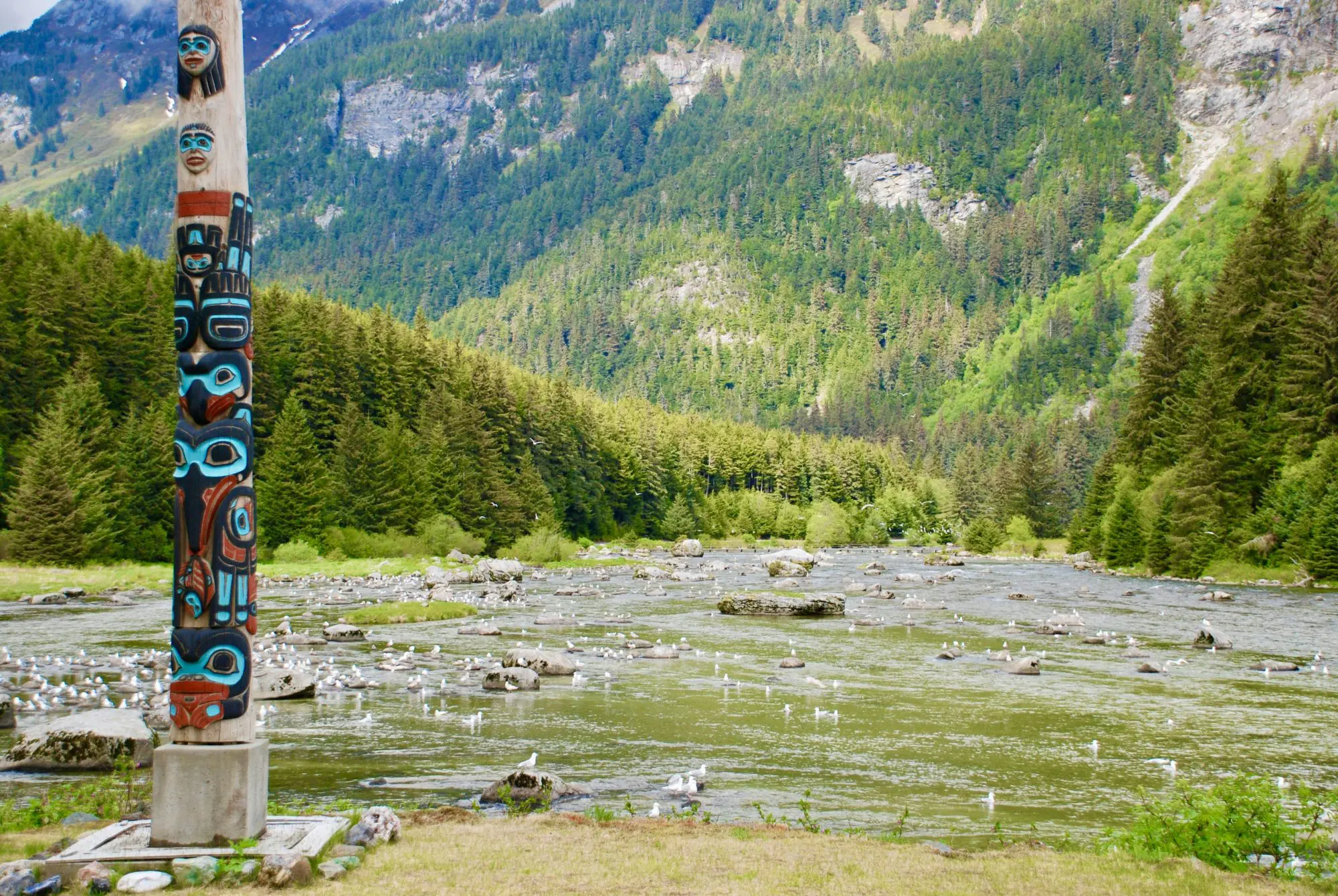 Tlingit Totem in Haines, Alaska